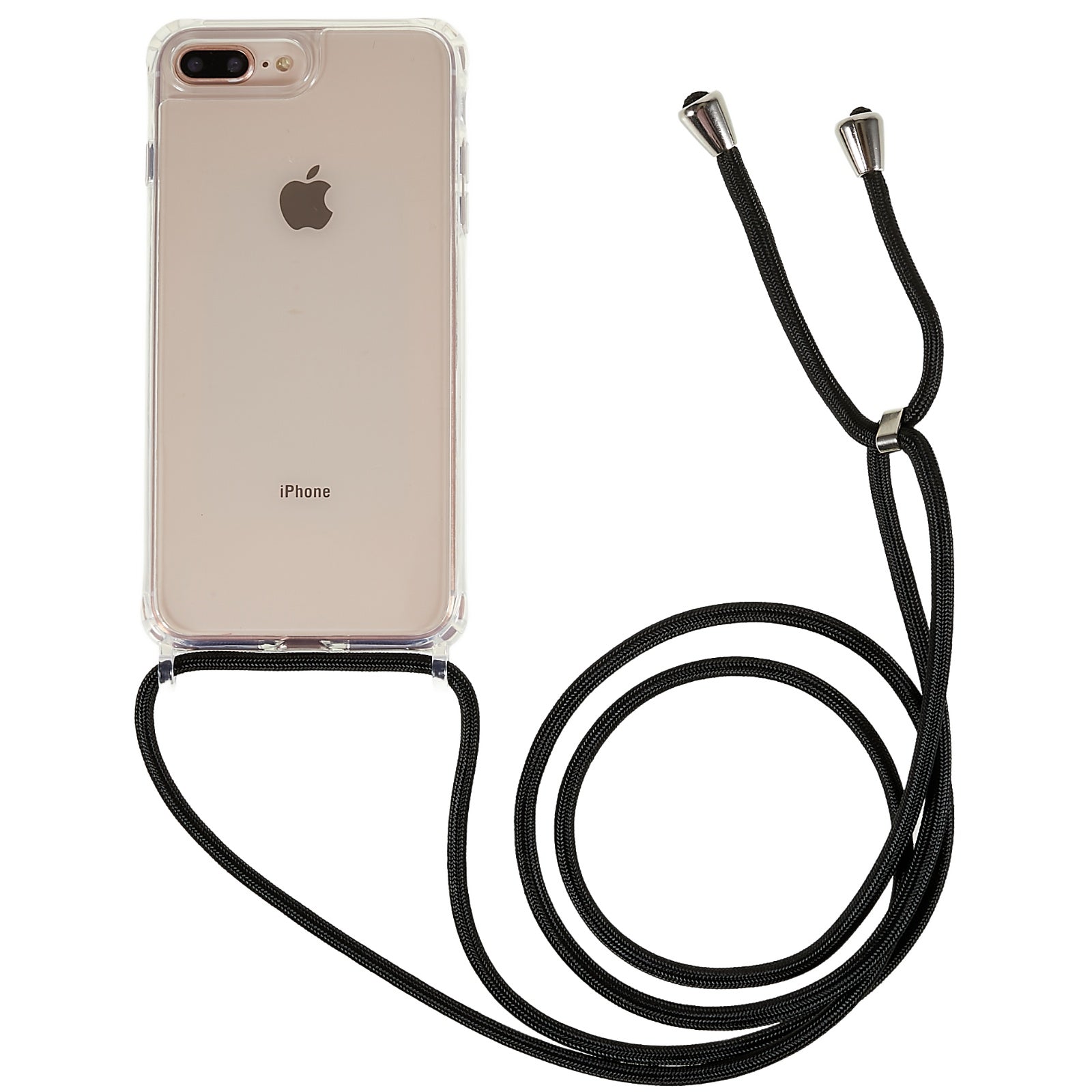 Back Case for iPhone 7 Plus 8 Plus 5.5 inch Clear Bump Proof TPU Acrylic Phone Cover with Lanyard Back Case for iPhone 7 Plus 8 Plus 5.5 inch Clear Bump Proof TPU Acrylic Phone Cover with Lanyard